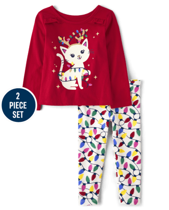 Christmas Cat High Waisted Leggings: Women's Christmas Outfits