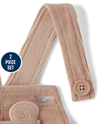 Toddler Girls Bear 2-Piece Outfit Set