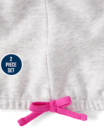 Toddler Girls Icon French Terry 2-Piece Outfit Set