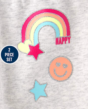 Toddler Girls Icon French Terry 2-Piece Outfit Set