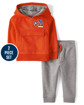 Toddler Boys Fleece 2-Piece Outfit Set