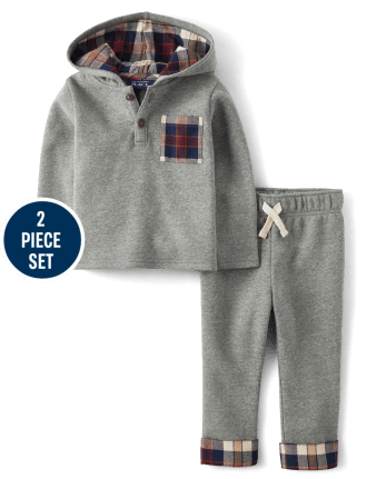 Baby And Toddler Boys Fleece 2-Piece Outfit Set