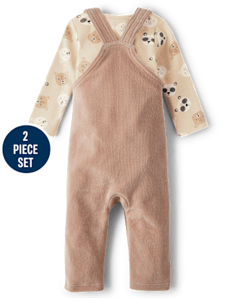 Ensemble de vêtements de jeu 2 pièces unisexe pour bébé ours