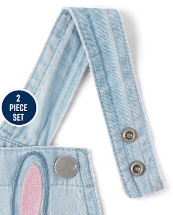 Toddler Girls Bunny Skirtall 2-Piece Outfit Set