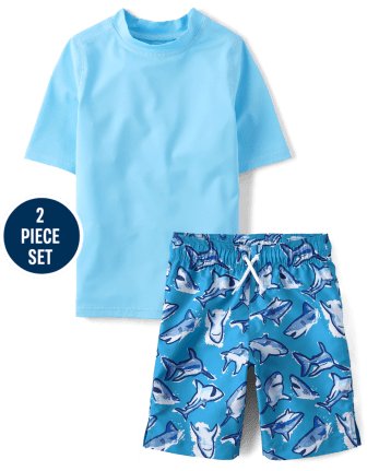 Traje de baño Shark Rashguard para niños