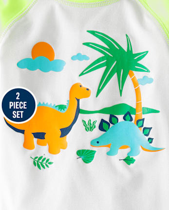 Baby And Toddler Boys Graphic Rashguard Swimsuit