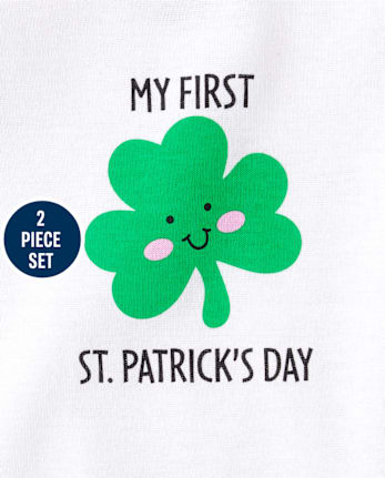 Ensemble de vêtements de jeu 2 pièces pour la Saint-Patrick de Bébé First