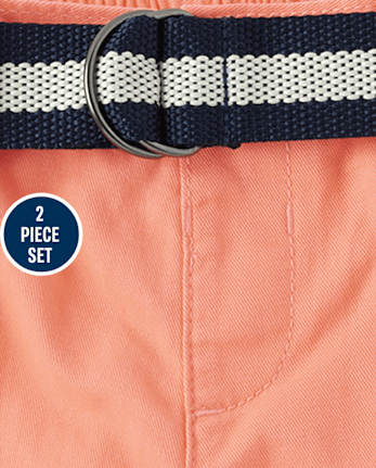 Conjunto de 2 piezas de cambray a rayas para bebé, papá y yo