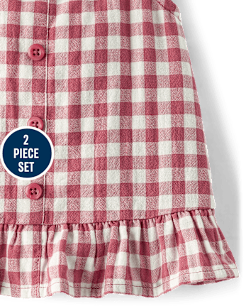 Toddler Girls Gingham 2-Piece Set