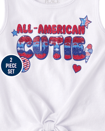 Toddler Girls American Cutie 2-Piece Outfit Set