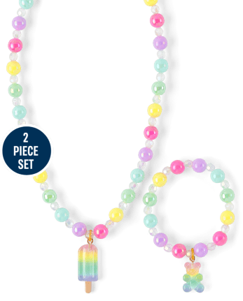thumbnail image 2 of NERV Fashion Kids Romantic Pearl Jewelry Set For Children Simulated Bead Necklace Bracelet Little Girl's Birthday Party I.329892001 2 of 10