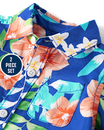 Baby Boys Matching Family Tropical 2-Piece Outfit Set