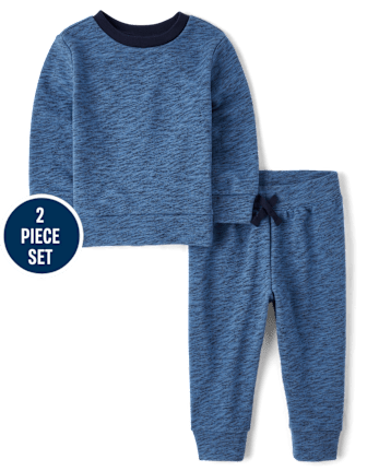 Baby And Toddler Boys French Terry 2-Piece Outfit Set