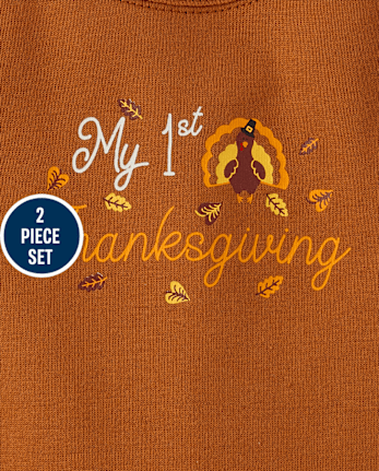 Ensemble de jeu 2 pièces Bébé First Thanksgiving