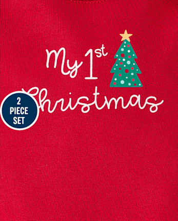 Baby First Christmas 2-Piece Playwear Set