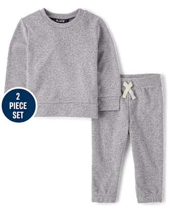 Baby And Toddler Boys French Terry 2-Piece Outfit Set