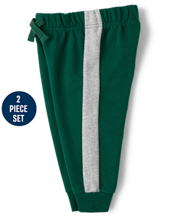 Baby And Toddler Boys Train Premium Fleece 2-Piece Outfit Set