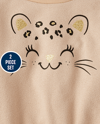 Toddler Girls Leopard 2-Piece Outfit Set