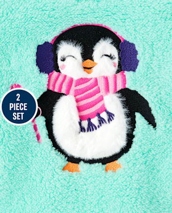 Toddler Girls Penguin 2-Piece Outfit Set