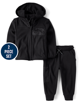 Baby And Toddler Boys Zip Pocket 2-Piece Outfit Set