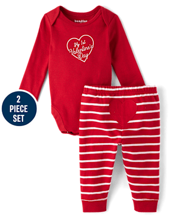 Baby First Valentine's Day 2-Piece Playwear Set