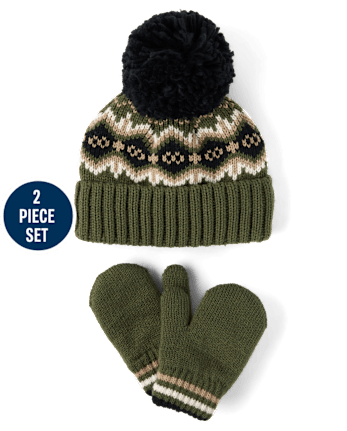 Toddler Boys Fairisle 2-Piece Cold Weather Set