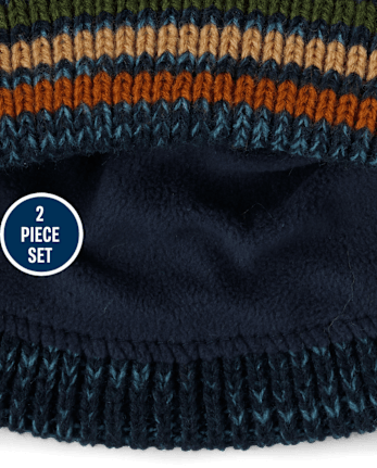 Toddler Boys Embroidered Dino 2-Piece Cold Weather Set