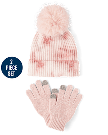 Girls Tie Dye 2-Piece Cold Weather Set