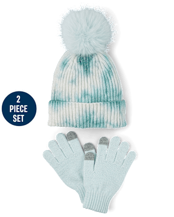 Girls Tie Dye 2-Piece Cold Weather Set