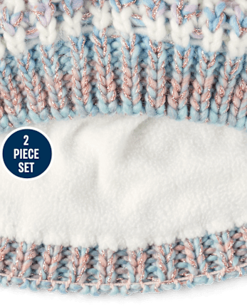 Girls Space Dye 2-Piece Cold Weather Set