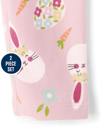 Toddler Girls Bunny 2-Piece Outfit Set
