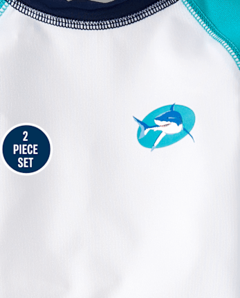 Baby And Toddler Boys Graphic Rashguard Swimsuit