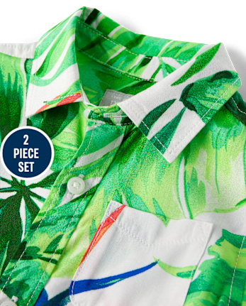 Baby Boys Matching Family Tropical 2-Piece Outfit Set