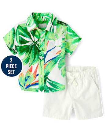 Baby Boys Matching Family Tropical 2-Piece Outfit Set