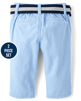 Baby Boys Dad And Me Gingham Poplin 2-Piece Outfit Set