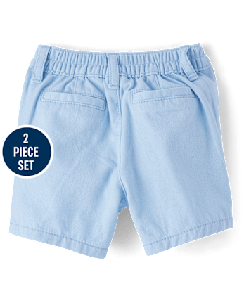 Baby Boys Dad And Me Gingham Poplin 2-Piece Outfit Set