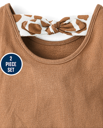 Toddler Girls Giraffe 2-Piece Set