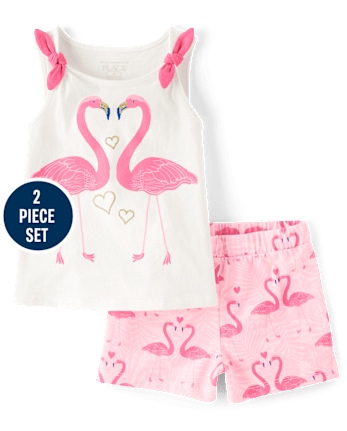 Toddler Girls Animal 2-Piece Outfit Set