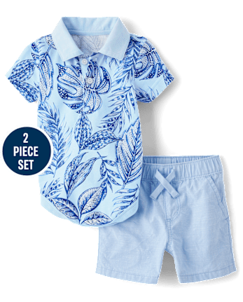 Baby Boys Matching Family Tropical 2-Piece Outfit Set