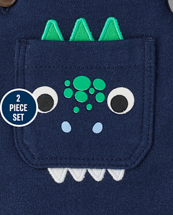 Ensemble de vêtements de jeu 2 pièces pour bébé garçon motif dinosaure