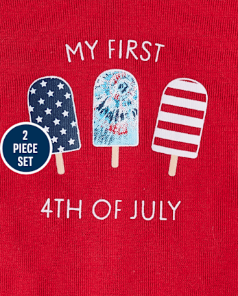 Baby First Fourth Of July 2-Piece Playwear Set