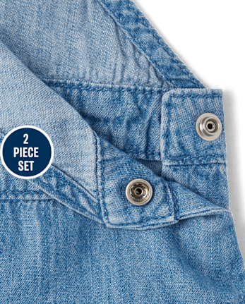 Ensemble jupe-culotte à volants 2 pièces pour petite fille