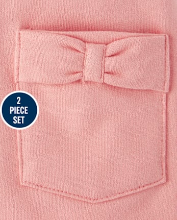 Baby Girls Bow Jumper 2-Piece Playwear Set