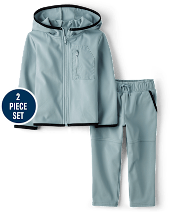 Baby And Toddler Boys Cozy Tech 2-Piece Outfit Set