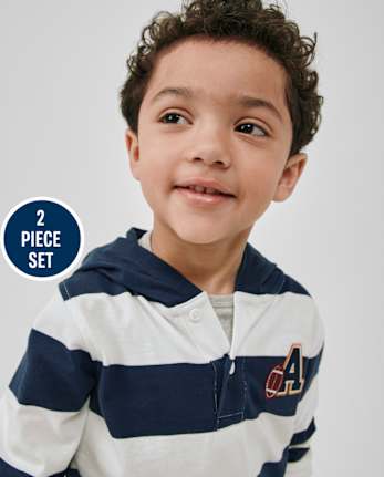 Baby And Toddler Boys Varsity 2-Piece Outfit Set
