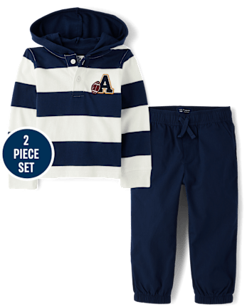 Baby And Toddler Boys Varsity 2-Piece Outfit Set