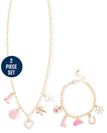 Girls Western Charm 2-Piece Jewelry Set