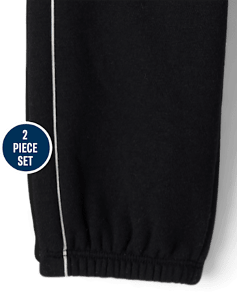 Toddler Girls Puff Graphic Premium Fleece 2-Piece Outfit Set