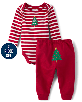 Baby First Christmas 2-Piece Playwear Set