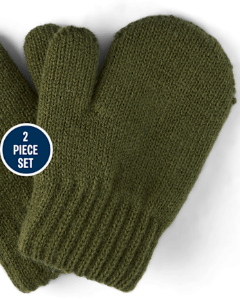 Toddler Boys Embroidered Monster 2-Piece Cold Weather Set